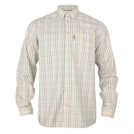 Gul Harkila Haywood Woolblend Shirt Mens Arrowwood Yellow Check - Härkila Shirt - 5714733775931