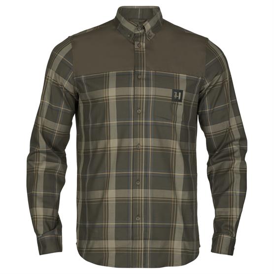 Grøn Harkila Anker Shirt Mens Willow Green - Härkila Shirt  - 5714733634481
