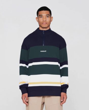 Navy Parlez Irvine Sweatee Shirt Med Lynlås - Parlez Shirt  - 5056416098662