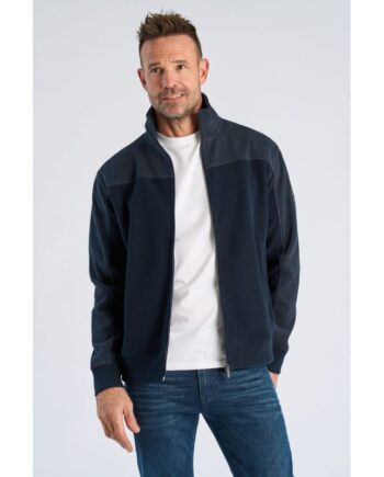 Navy Jack Sportswear Sweatee Shirt Med Lynlås Til Herre - Shirt  - 5715891152909