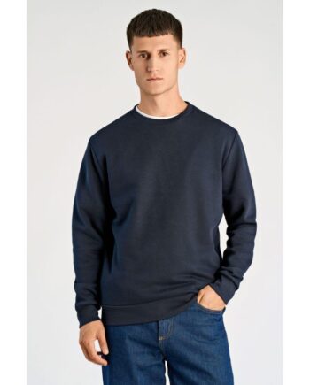 Navy Junk Luxe Sweatee Shirt Med Rund Hals Til Herre - Junk De Luxe Shirt  - 5715789553061
