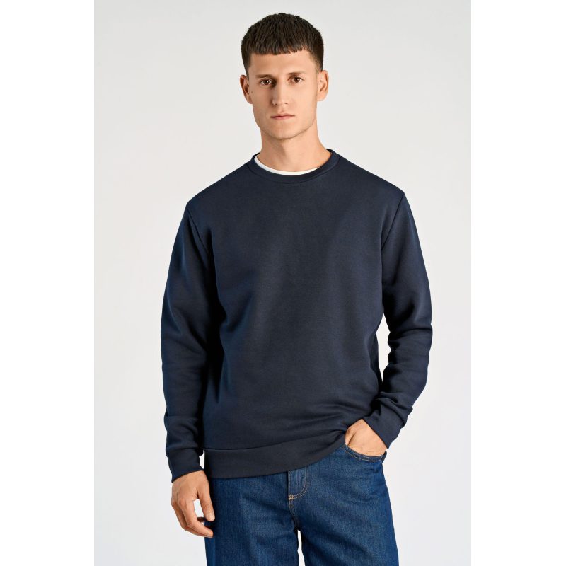 Navy Junk Luxe Sweatee Shirt Med Rund Hals Til Herre - Junk De Luxe Shirt - 5715789553061