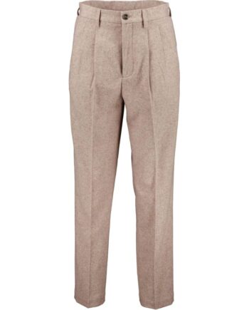 Beige Junk Luxe Wide Fit Pæne Bukser Mørk Sand Meleret Til Herre - Junk De Luxe Jeans  - 5715891663085