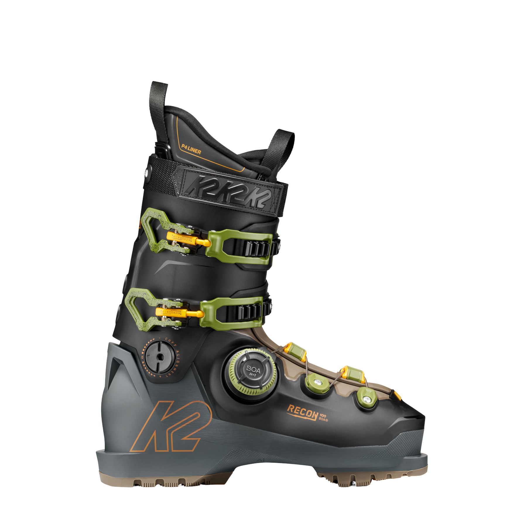 Sort Recon 100 Boa Skistøvler Herre - K2 SkoSneaksers  - 0196222687546