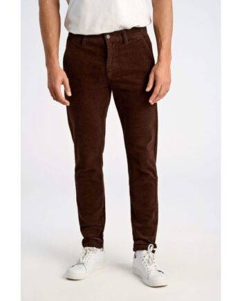Rød Lindbergh Carrot Fit Superflex Cropped Fløjlsbukser Bordeaux Til Herre - Lindbergh Jeans  - 5715778619815