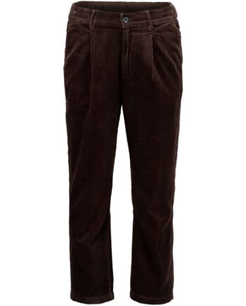 Brun Lindbergh Loose Fit Cropped Fløjlsbukser Mørke Til Herre - Lindbergh Jeans  - 5715891765086