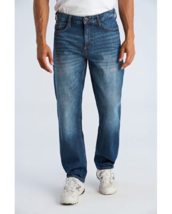 Beige Lindbergh Loose Fit Jeans Mørk Stone Til Herre - Lindbergh Jeans  - 5715891564320