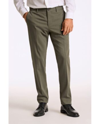 Grøn Lindbergh Modern Fit Superflex Pæne Bukser Army Meleret Til Herre - Lindbergh Jeans  - 5714399652485
