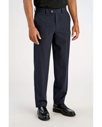 Blå Lindbergh Relaxed Fit Pæne Bukser Mørke Meleret Til Herre - Lindbergh Jeans  - 5715651065555