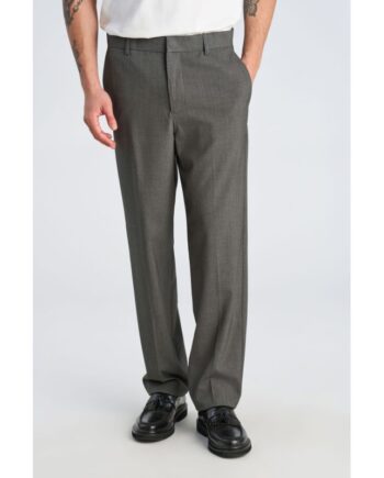 Grå Lindbergh Relaxed Fit Superflex Pæne Bukser Meleret Til Herre - Lindbergh Jeans  - 5714398632099