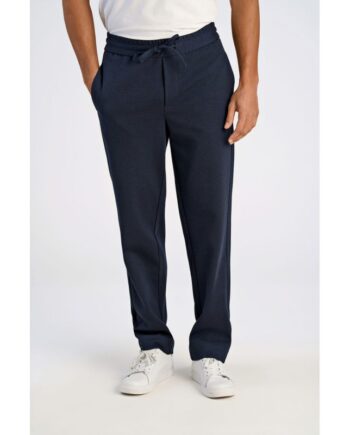 Navy Lindbergh Relaxed Fit Superflex Performance Bukser Meleret Til Herre - Lindbergh Jeans  - 5715651071426