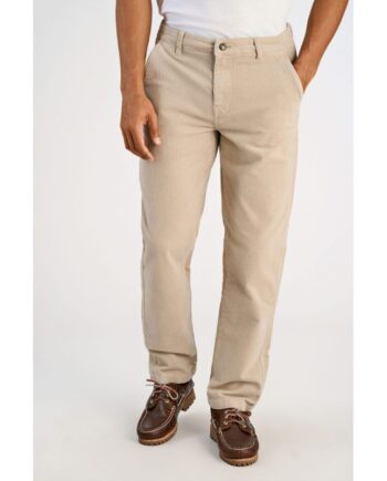 Beige Lindbergh Relaxed Loose Fit Superflex Fløjlsbukser Lys Stone Til Herre - Lindbergh Jeans  - 5715651044987