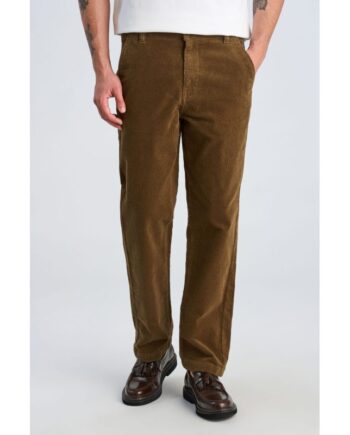 Beige Lindbergh Relaxed Loose Fit Superflex Fløjlsbukser Sand Til Herre - Lindbergh Jeans  - 5715651045861