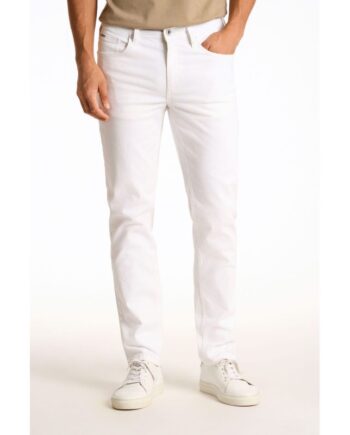 Hvid Lindbergh Slim Fit Jeans Til Herre - Lindbergh Jeans  - 5715778110091