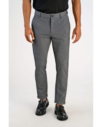Grå Lindbergh Slim Fit Superflex Cropped Performance Bukser Meleret Til Herre - Lindbergh Jeans  - 5714391387743