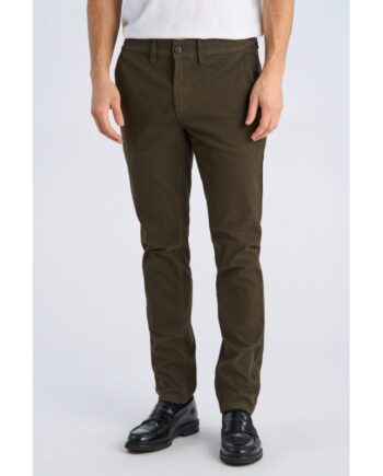 Grøn Lindbergh Slim Fit Superflex Printede Chinos Army Til Herre - Lindbergh Jeans  - 5714397105259