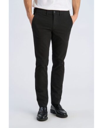 Sort Lindbergh Slim Fit Superflex Printede Chinos Til Herre - Lindbergh Jeans  - 5714397105693