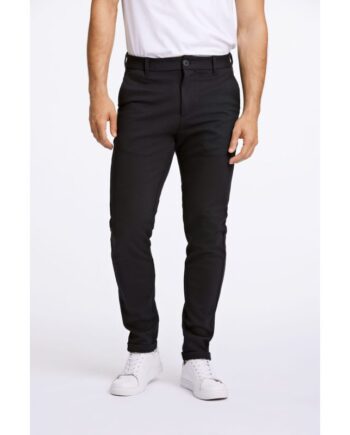 Sort Lindbergh Slim Fit Superflex Ternede Performance Bukser Til Herre - Lindbergh Jeans  - 5714391305358