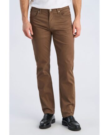 Brun Lindbergh Tapered Fit Lommebukser Mørke Til Herre - Lindbergh Jeans  - 5714398216794