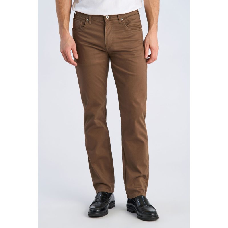 Brun Lindbergh Tapered Fit Lommebukser Mørke Til Herre - Lindbergh Jeans - 5714398216794