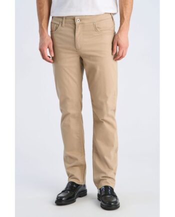 Beige Lindbergh Tapered Fit Lommebukser Sand Til Herre - Lindbergh Jeans  - 5714398218118