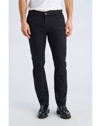 Sort Lindbergh Tapered Fit Superflex Chinos Til Herre - Lindbergh Jeans  - 5715651084549