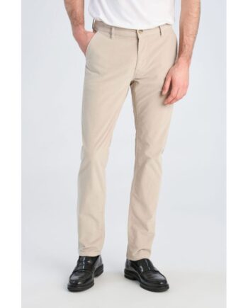 Hvid Lindbergh Tapered Fit Superflex Fløjlsbukser Lys Creme Til Herre - Lindbergh Jeans  - 5715789758725