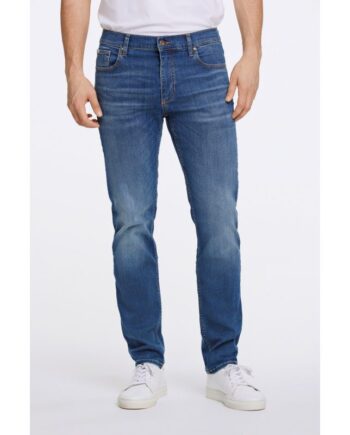 Blå Lindbergh Tapered Fit Superflex Jeans Original Blue Til Herre - Lindbergh Jeans  - 5714390668256