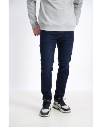 Blå Lindbergh Tapered Fit Superflex Jeans Temper Blue Til Herre - Lindbergh Jeans  - 5714396576289