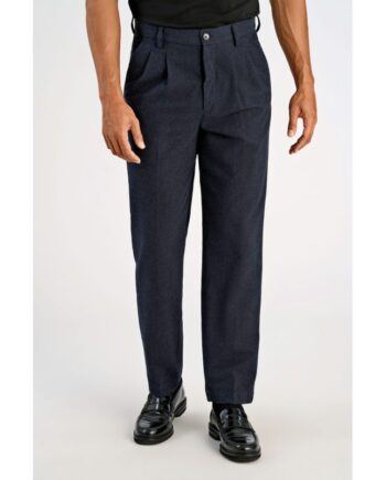 Blå Lindbergh Wide Fit Pæne Bukser Mørke Meleret Til Herre - Lindbergh Jeans  - 5715651065661