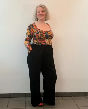 Sort Loose Fit Bukser Black - Amamiko Jeans