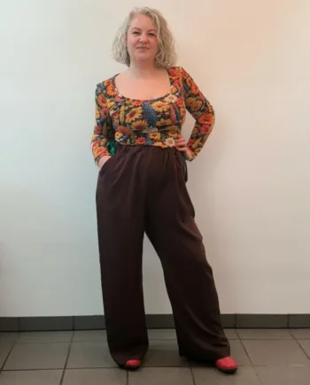 Brun Loose Fit Bukser Brown - Amamiko Jeans