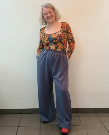 Blå Loose Fit Bukser Light Blue - Amamiko Jeans