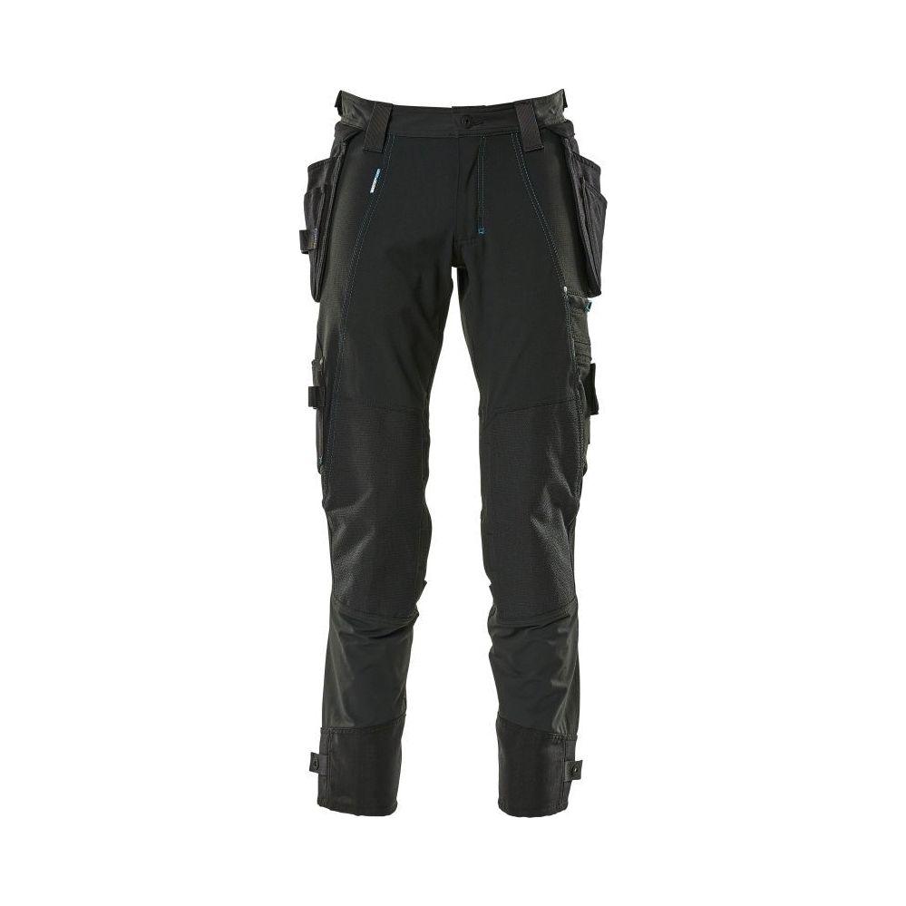 Sort Mascotadvanced Håndværkerbukser Aftagelige Hængelommer Stretch 17031 311 - Mascot Jeans - 5711074545995