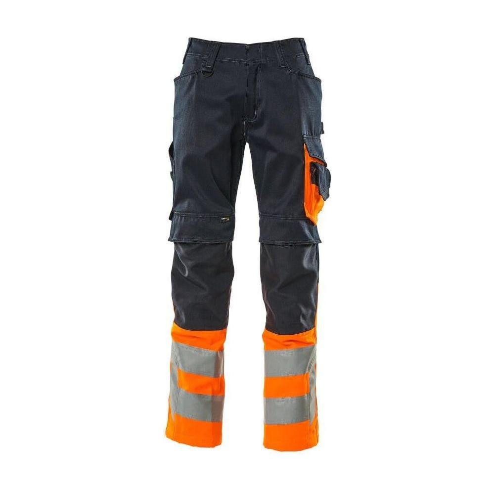 Mascotsafe Supreme Leeds Buks 15679 860 01014 Mørk Marine Vis Orange - Mascot Jeans - 5711074291649