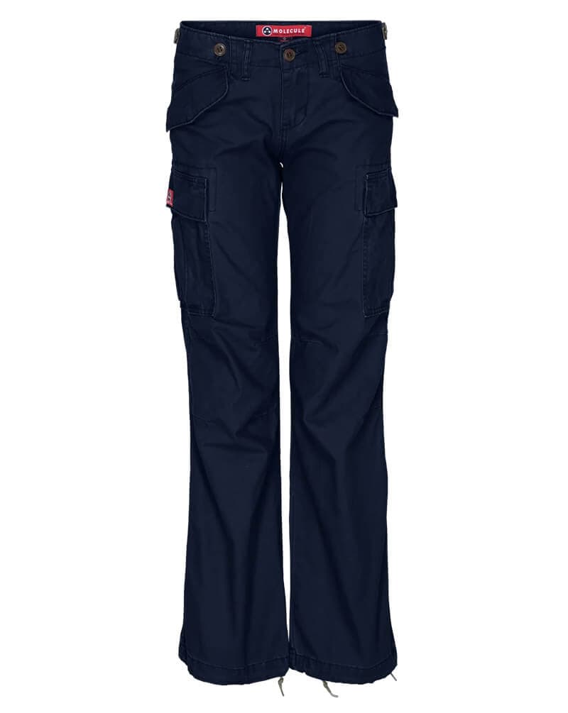 Navy Molecule Riptail Combats Cargobukser Dame Medium W32 - Molecule Jeans - 5740032901382
