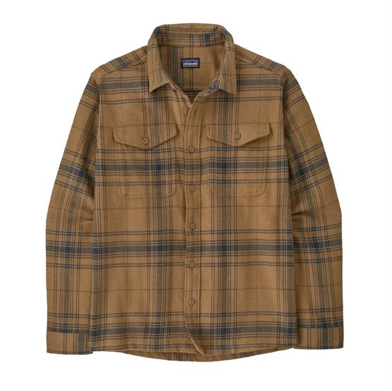Patagonia Mens Fjord Flannel Shirt Dissolve Slab Khaki - Patagonia Shirt  - 199346528450
