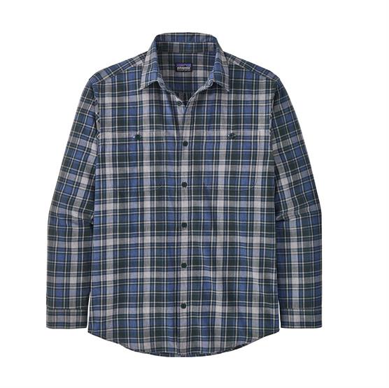 Grøn Patagonia Mens Pima Cotton Shirt Campfire Northern Green - Patagonia Shirt  - 194187685676