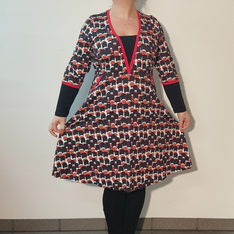 Rød Plus Size Kjole Ama Guards - Amamiko Jeans