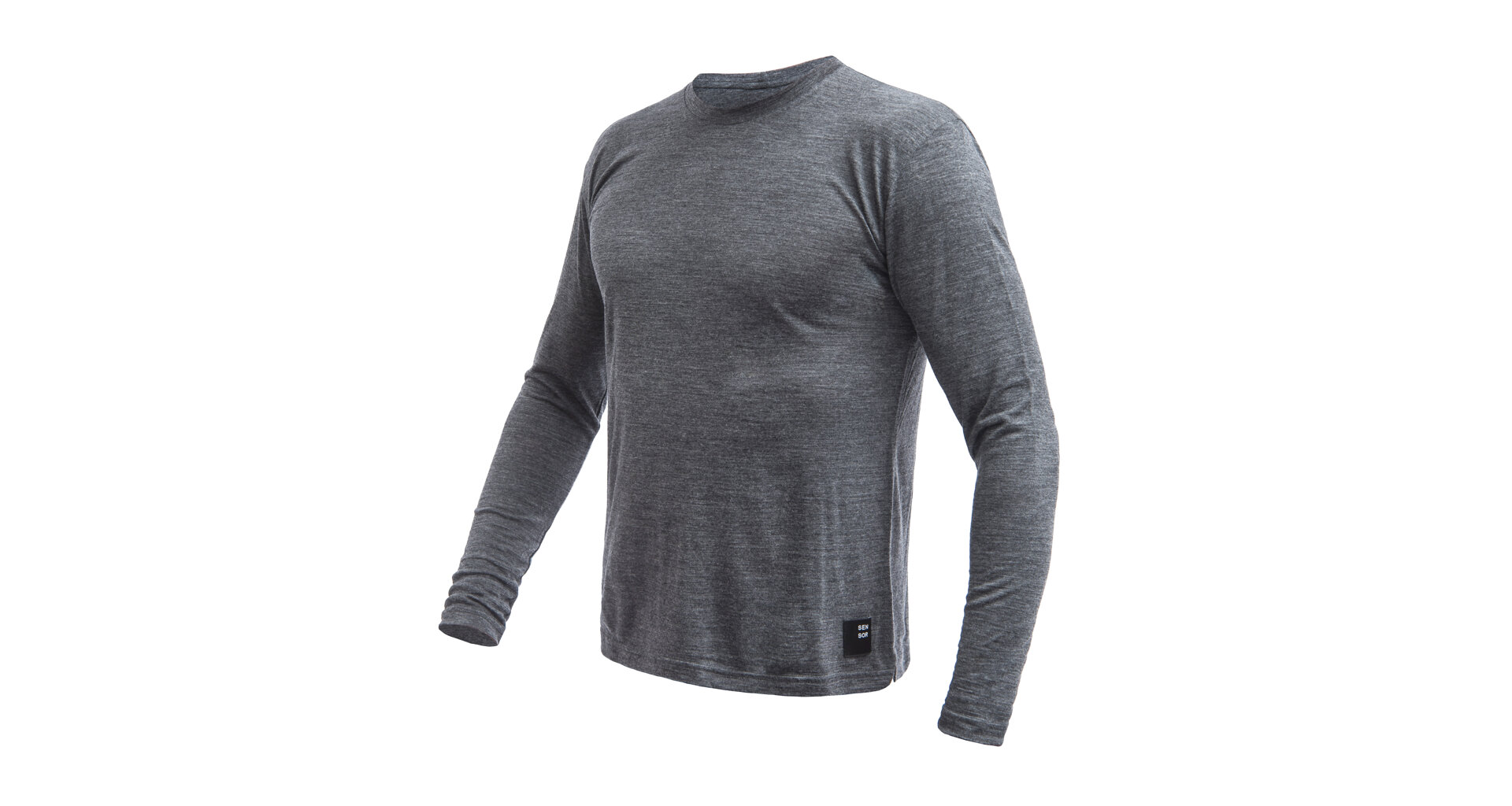 Sensor Merino Lite Shirt Langærmet Uldtrøje Antracit Grå - Sensor Shirt