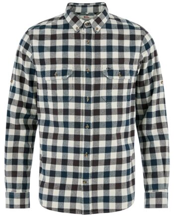 Hvid Fjallraven Skog Shirt Herre Mænd Ampquotslimampquot Chalk White Black Oak 2xl Skjorter - Fjällräven Shirt  - 7323451205576