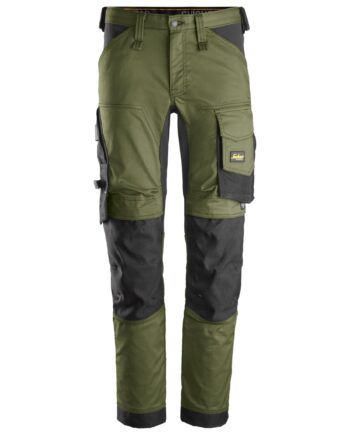 Snickers Allroundwork Stretch Bukser Khaki 6341 - Snickers Jeans  - 7332515547323