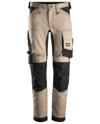 Sort Snickers Allroundwork Stretch Bukser Khaki 6341 - Snickers Jeans  - 7332515315540