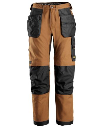 Sort Snickers Bukser Canvas Med Hylsterlommer Brun 6224 - Snickers Jeans  - 7332515422828