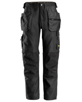 Sort Snickers Bukser Canvas Med Hylsterlommer 6224 - Snickers Jeans  - 7332515385147