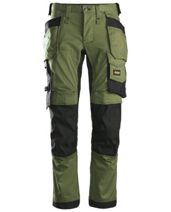 Snickers Bukser Stretch Med Hylsterlommer Khaki 6241 - Snickers Jeans  - 7332515545343