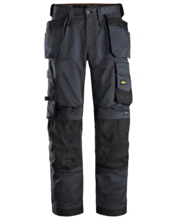 Sort Snickers Bukser Stretch Med Hylsterlommer Lose Fit Koksgrå 6251 - Snickers Jeans  - 7332515310422