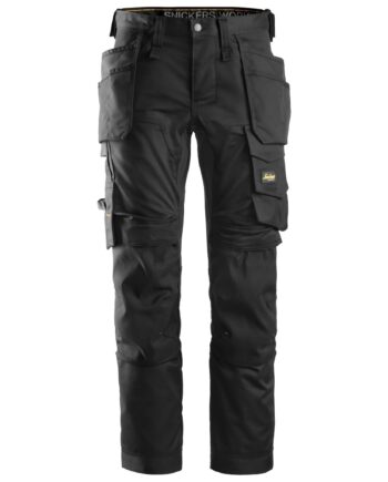 Sort Snickers Bukser Stretch Med Hylsterlommer 6241 - Snickers Jeans  - 7332515266972