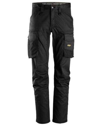 Sort Snickers Bukser Stretch Knælom 6803 - Snickers Jeans  - 7332515394156