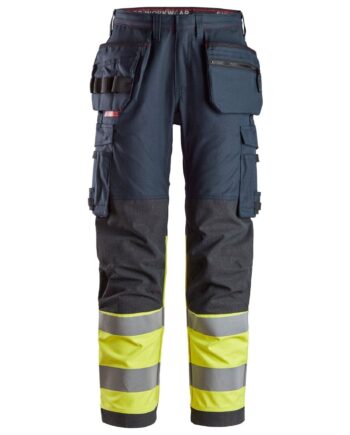 Snickers High Vis Arbejdsbukser Med Hylsterlommer Klasse 6263 - Snickers Jeans  - 7332515404428